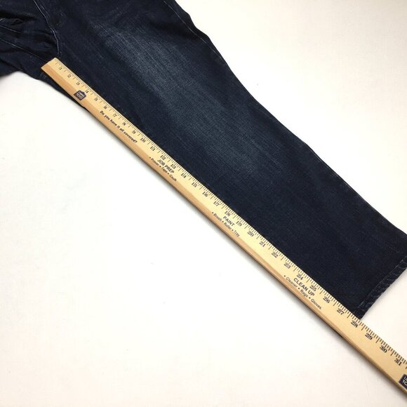 Talbots Women's Jeans Curvy Straight Leg Stretch Dark Wash size 14P length 28" - Picture 7 of 9